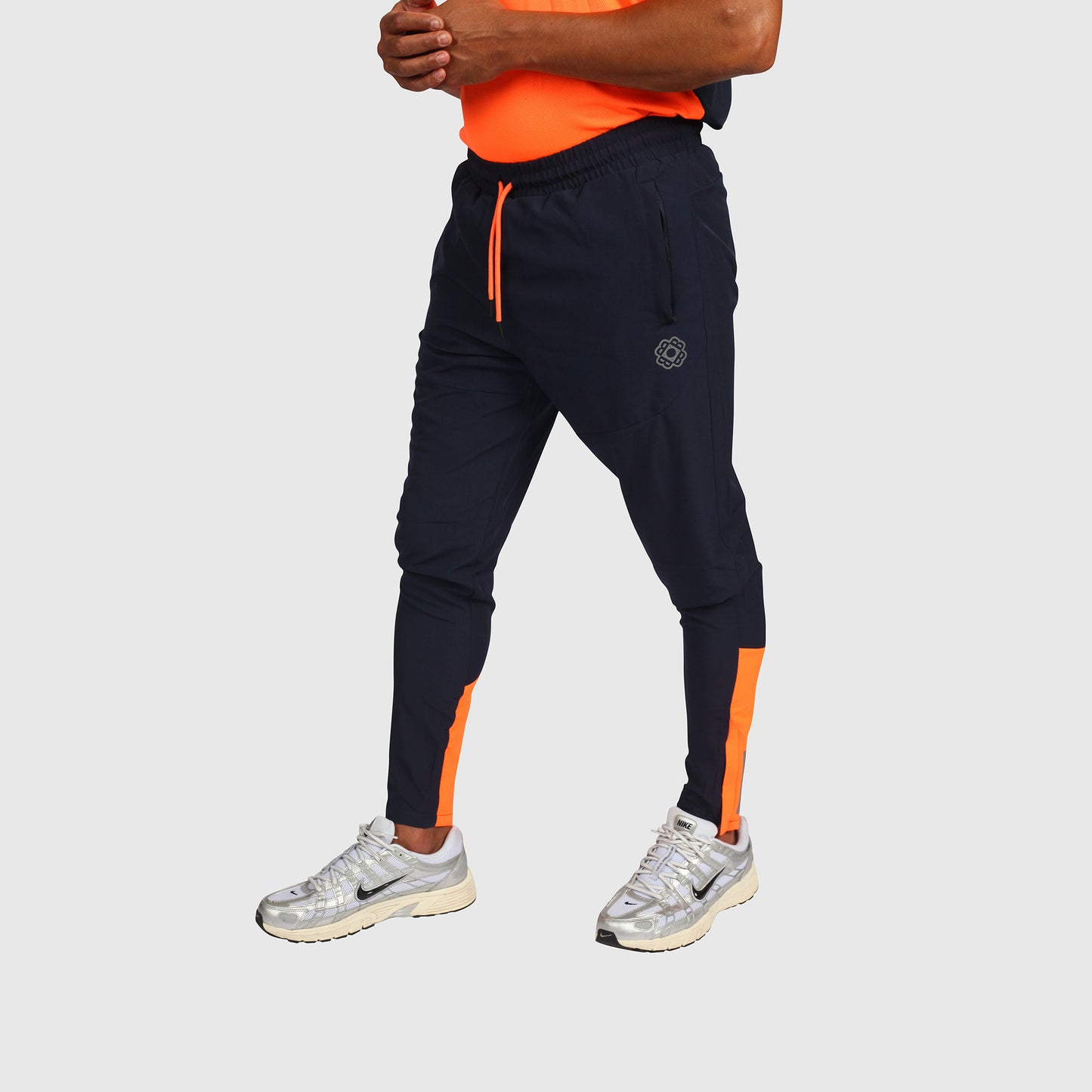 Tech Pants- Navy & Orange