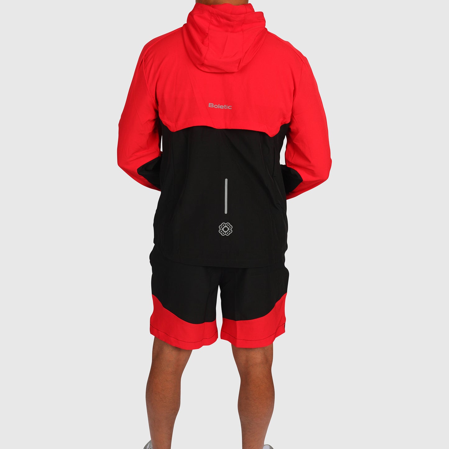 Tech Windbreaker- Red & Black