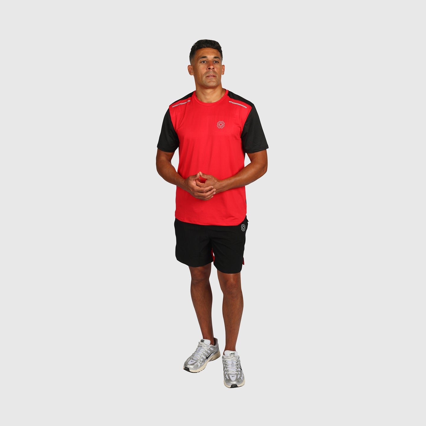 Tech T Shirt- Red & Black