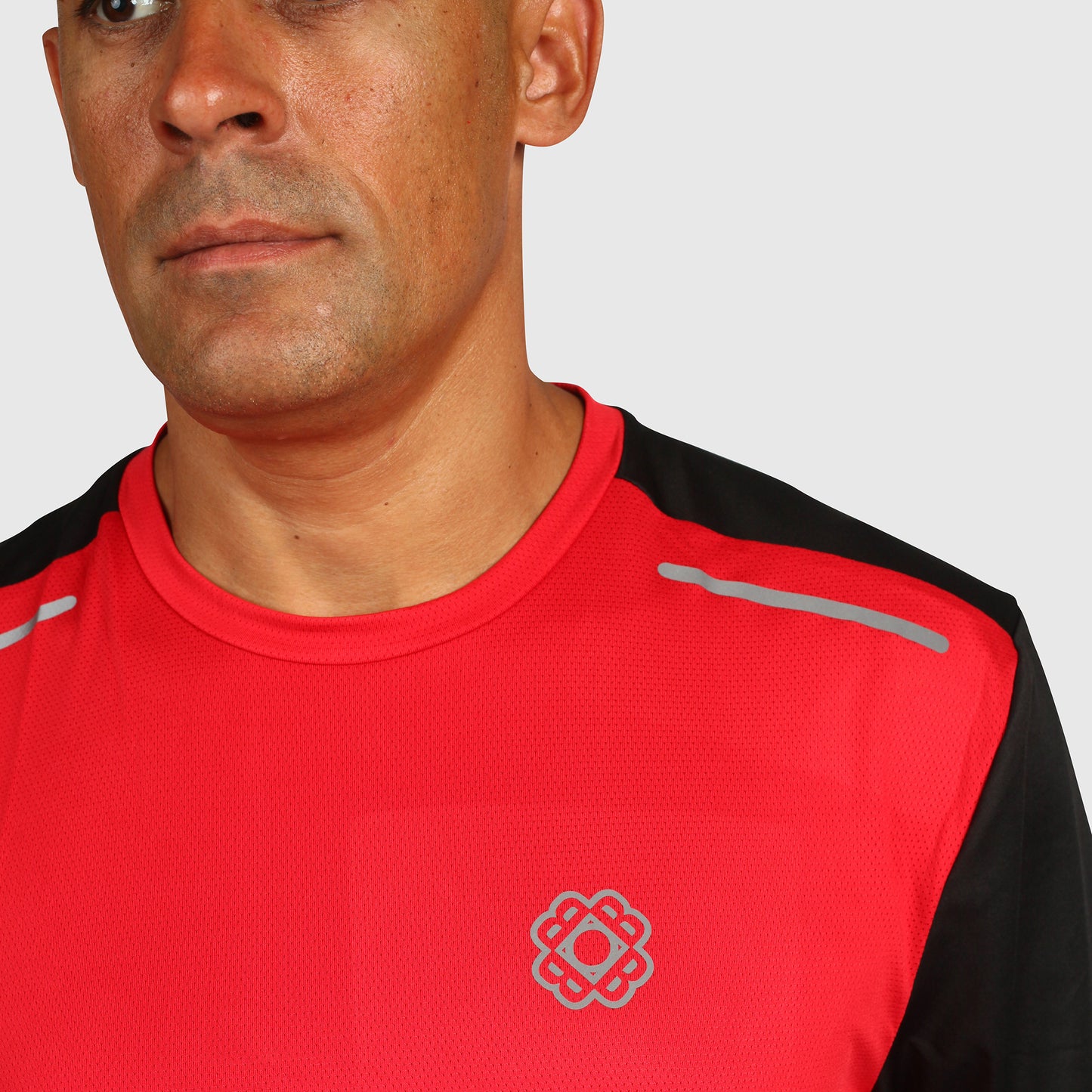 Tech T Shirt- Red & Black