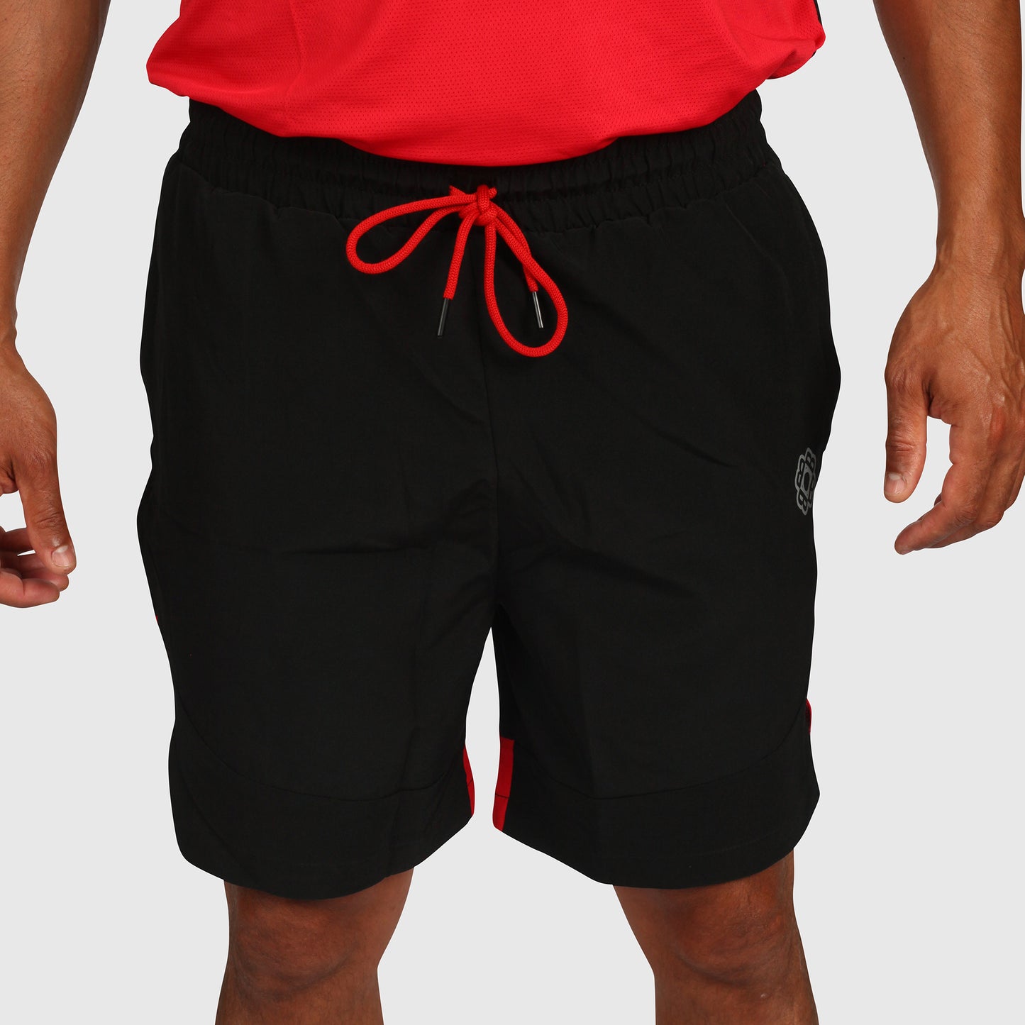 Tech Shorts- Black & Red