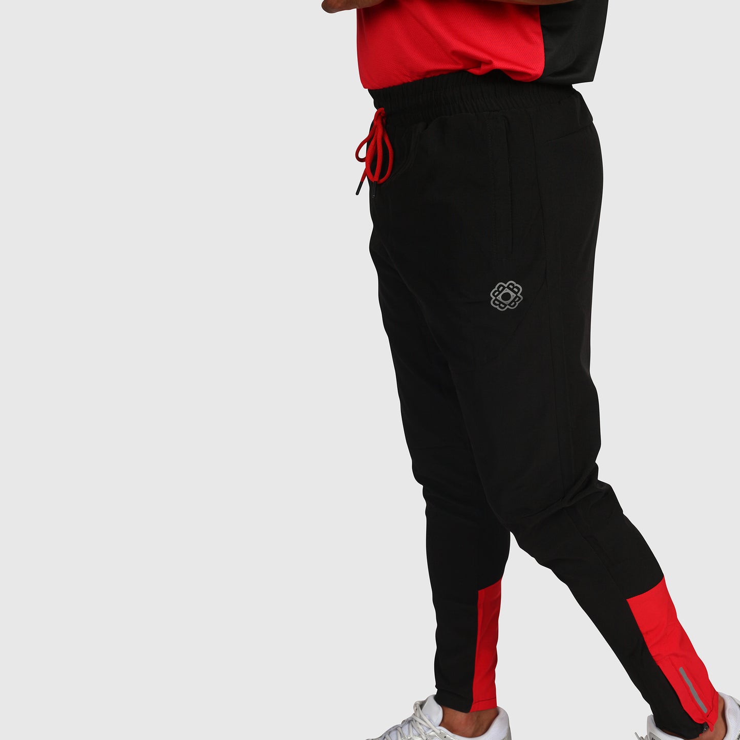 Tech Pants- Black & Red