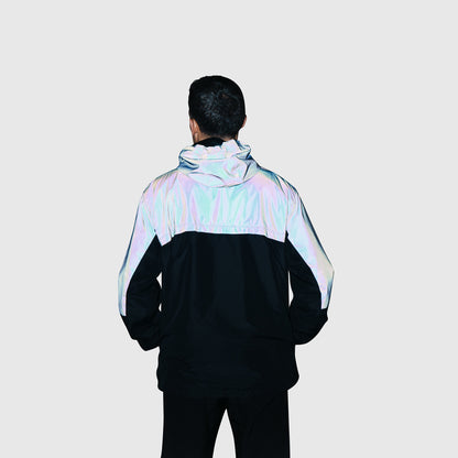 Men's FEAR Reflective Windbreaker- Black