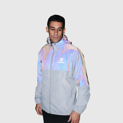 Men's FEAR Reflective Windbreaker- Grey