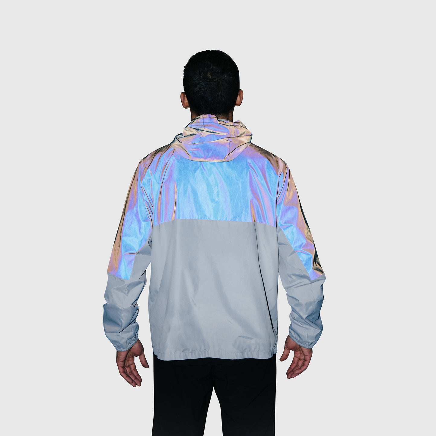 Men's FEAR Reflective Windbreaker- Grey