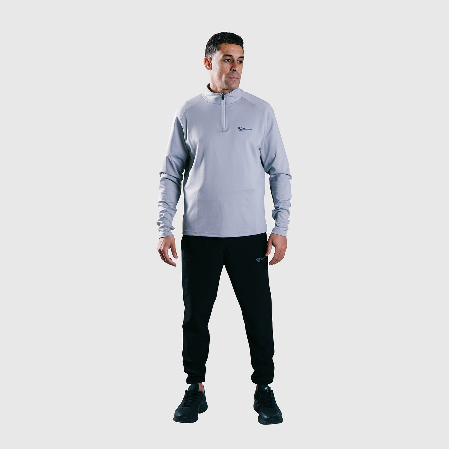 Men's Zukon Performance  Quarter 1/4 Zip- Grey