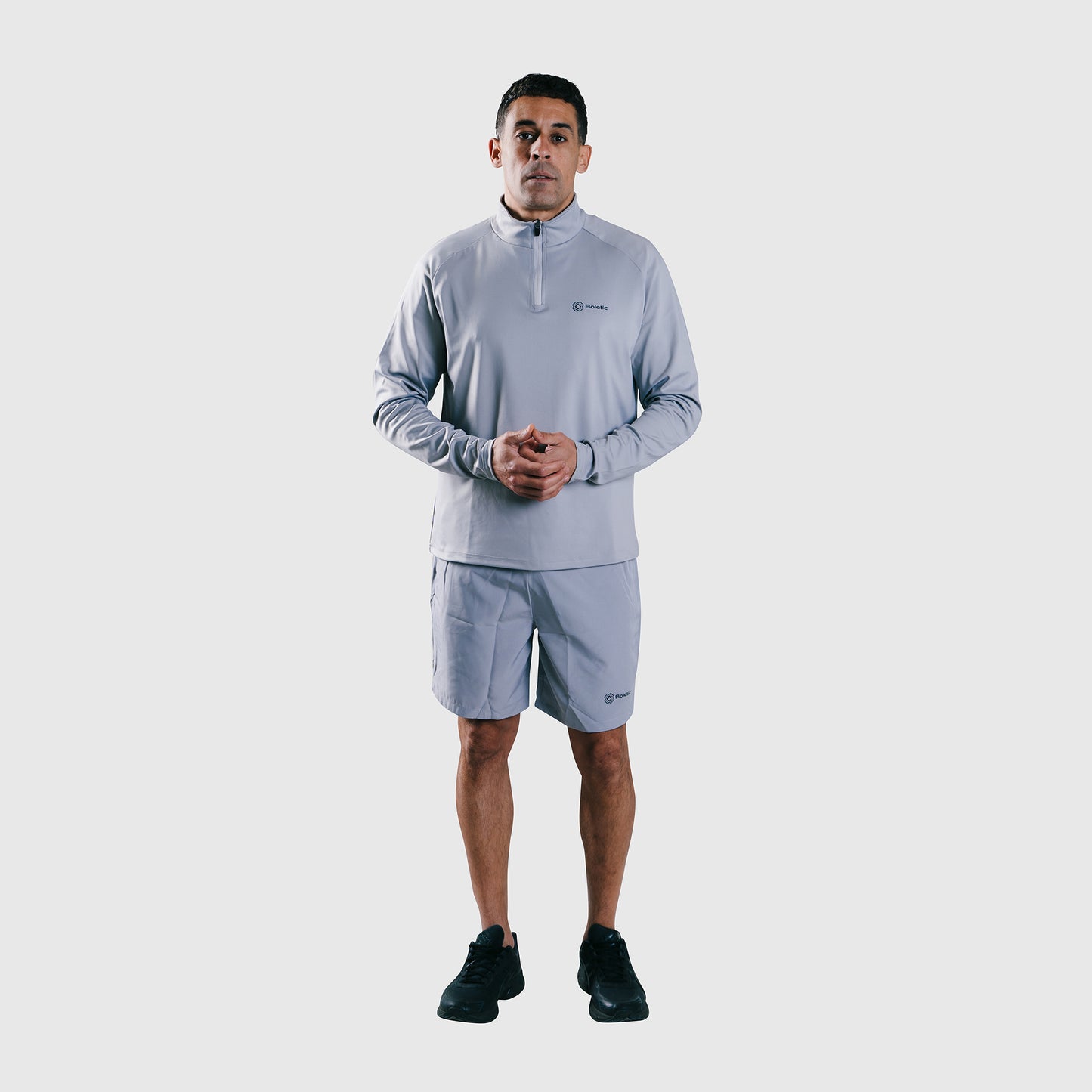 Men's Zukon Performance  Quarter 1/4 Zip- Grey