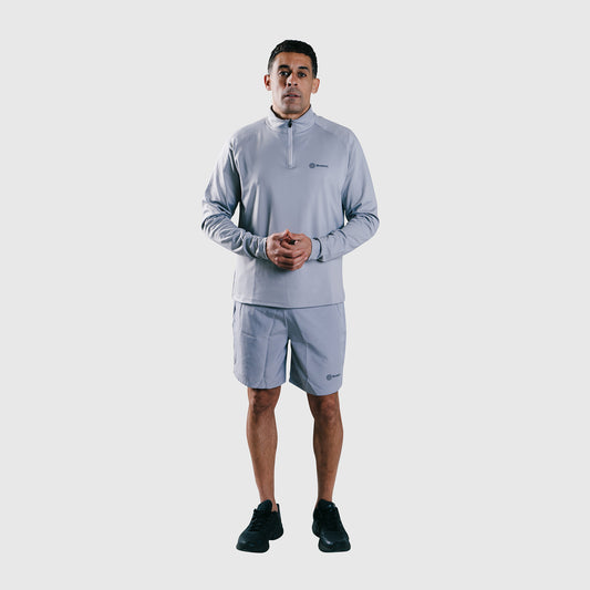 Men's Zukon Performance  Quarter 1/4 Zip- Grey