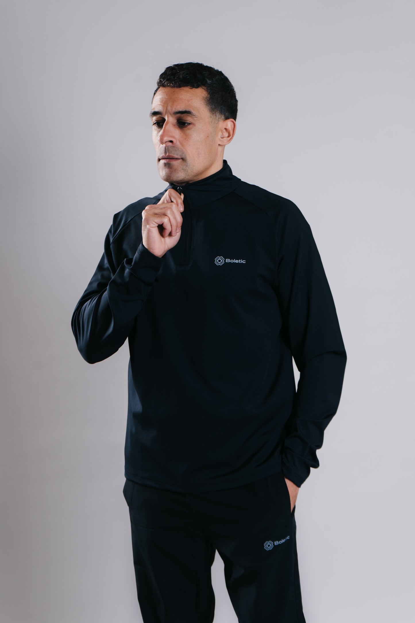 Men's Zukon Performance Quarter 1/4 Zip - Black