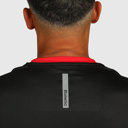 Tech T Shirt- Red & Black