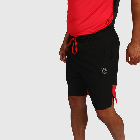 Tech Shorts- Black & Red