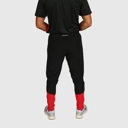 Tech Pants- Black & Red