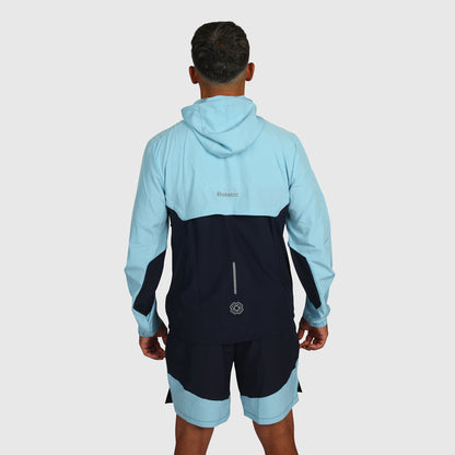 Tech Shorts- Light Blue  & Navy