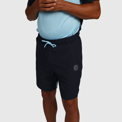 Tech Shorts- Light Blue  & Navy