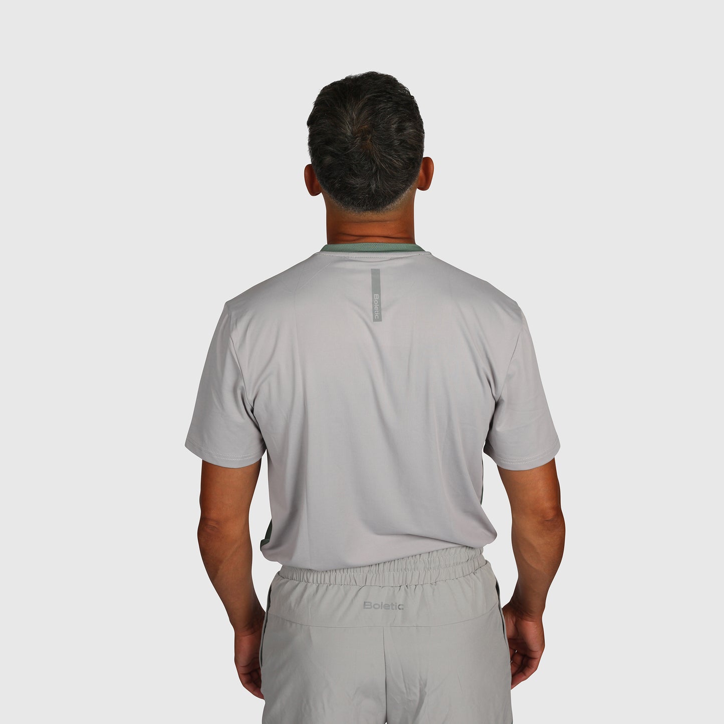 Tech T Shirt- Grey & Teel