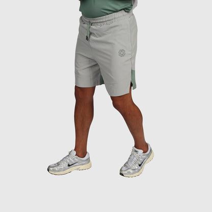 Tech Shorts- Grey & Teel